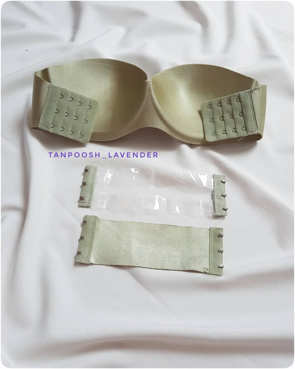 نمای پشت سوتین دکلته لیزری با بند نامرئی مخصوص لباس پشت باز