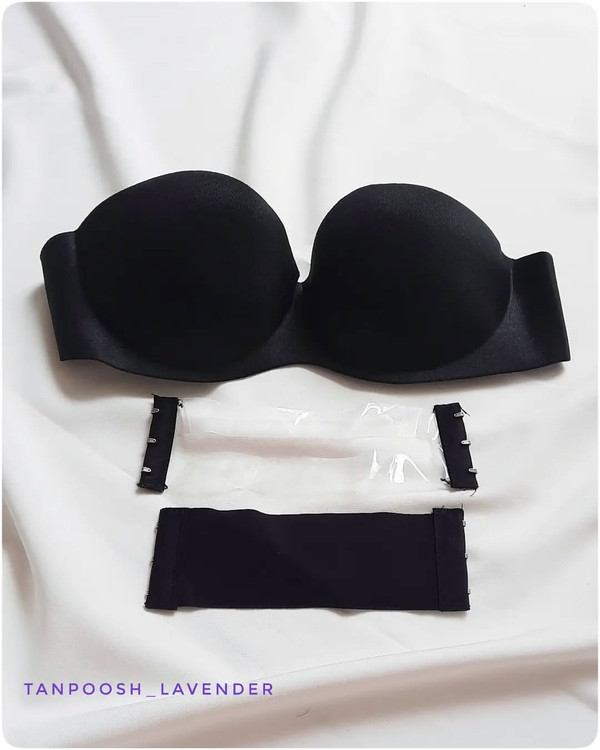 سوتین دکلته لیزری بدون فنر با دو بند قابل تعویض