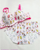 ست سوتین و شورت طرحدار لیزری– نمای جلو