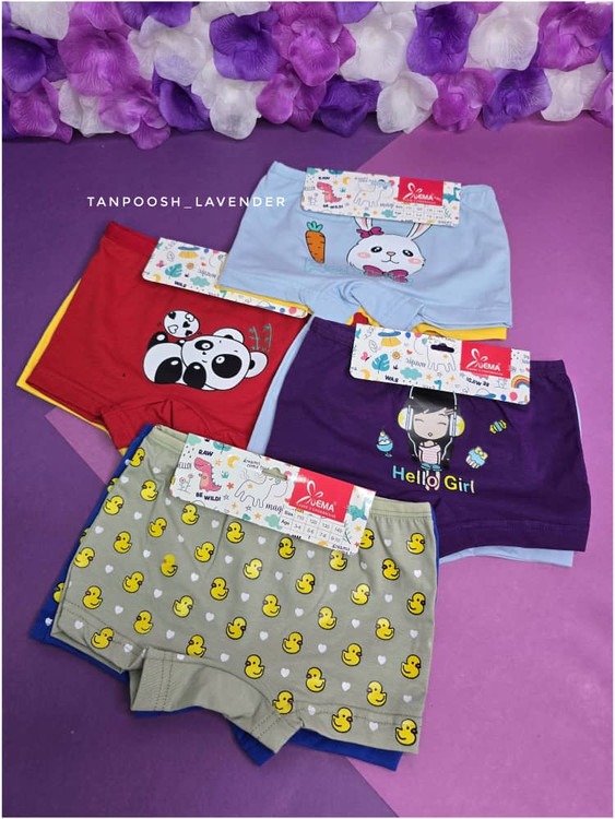 نمای نزدیک از پارچهی نخی لطیف شورت کودک