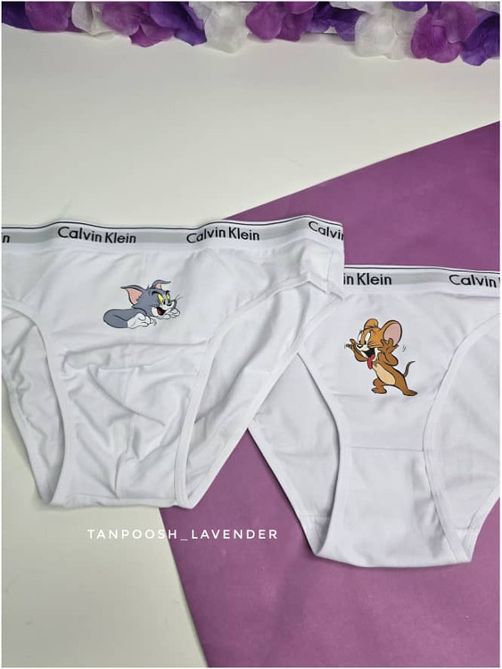 ست کاپلی فانتزی با طرح تام و جری از نمای روبرو – زنانه و مردانه برای نمایش دو نفره اروتیک