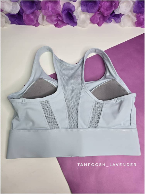 نمای پشتی نیمتنه ورزشی اورجینال در رنگ آبی