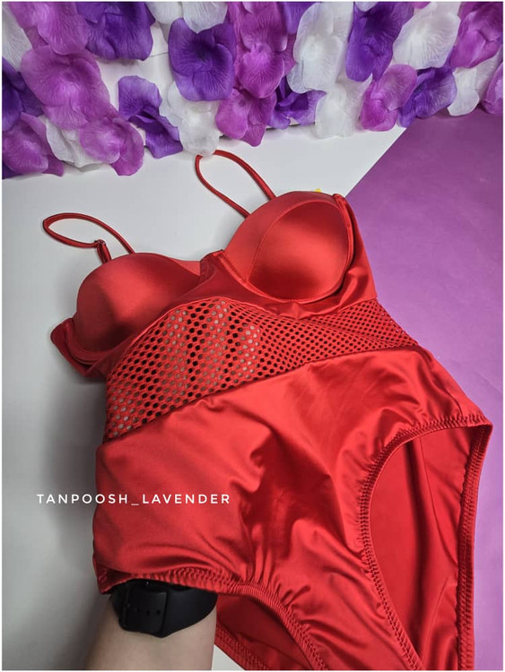 مایو اسلیپ قرمز فیتن نمای نزدیک