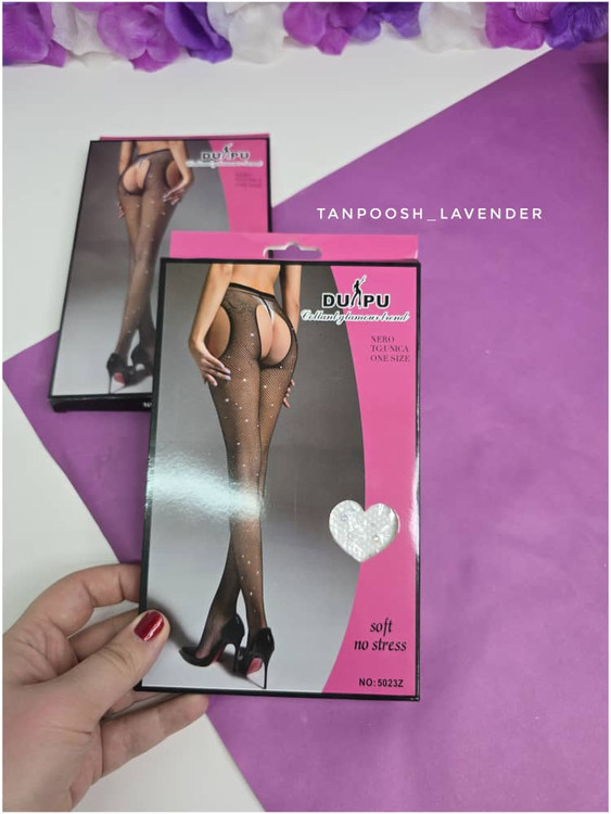 جوراب شلواری فاق باز نگیندار زنانه فریسایز