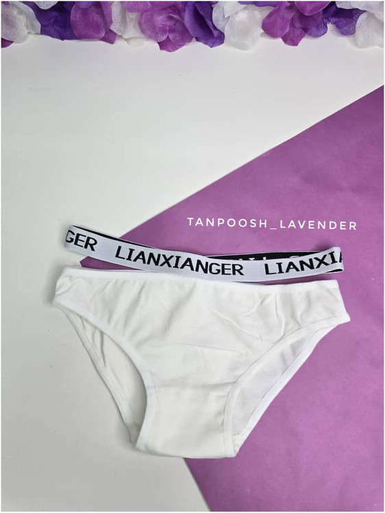 شورت اسلیپ فانتزی زنانه سفید با کمر کش فانتزی برند LIANXIANGER