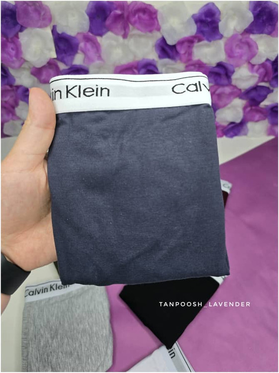 شورت مردانه کش پهن کلوین کلاین پادار تمام نخ پنبه