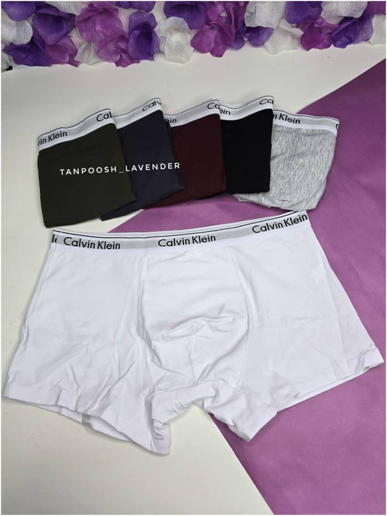 رنگبندی شورت پادار کمر کش کلوین کلاین تمام نخ پنبه