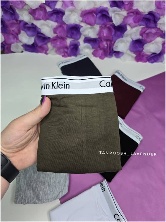 شورت مردانه سبز کلوین کلاین پادار تمام نخ پنبه