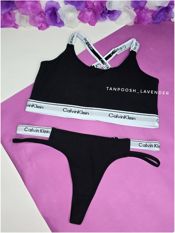 نیم تنه و شورت کلوین کلاین مشکی