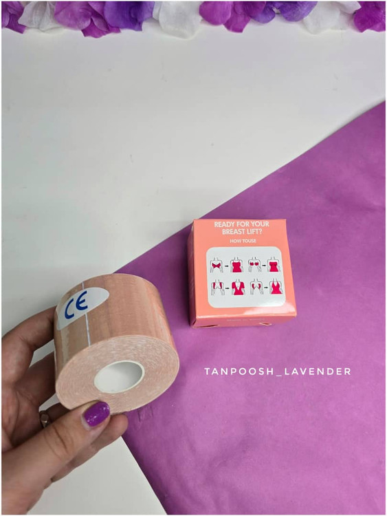 رول چسب لیفت سینه رنگ پوست با برچسب قابل برش