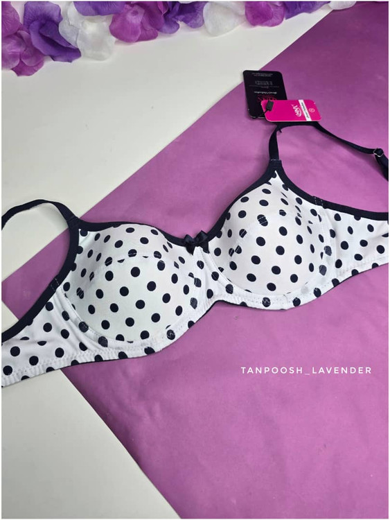 سوتین زنانه اسفنجی نازک با پارچه ترک – رنگ طوسی