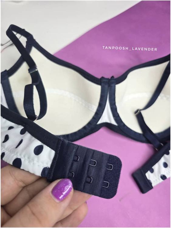 سوتین ترک زنانه نخ پنبهای – نمای پشت