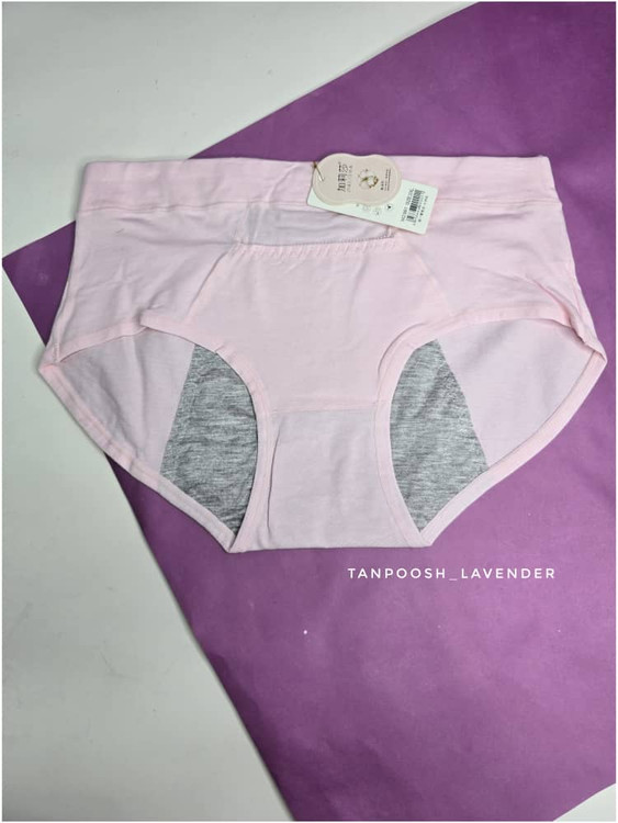 نمای پشت شورت پریودی نخ پنبهای