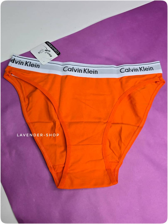 شورت اسلیپ نخی کلوین کلاین نارنجی – دوام بالا و تنپذیری عالی