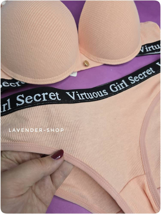 جزئیات بند و کاپ سوتین اسفنجی کبریتی بدون جک رنگ گلبهی – Lavender Shop