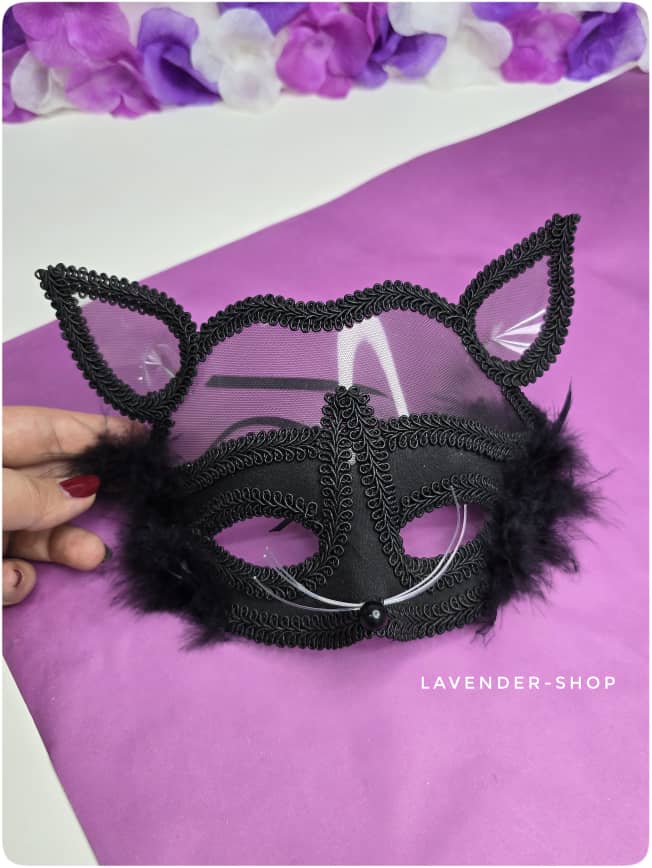 ماسک فانتزی مشکی مخصوص مهمانی و بالماسکه