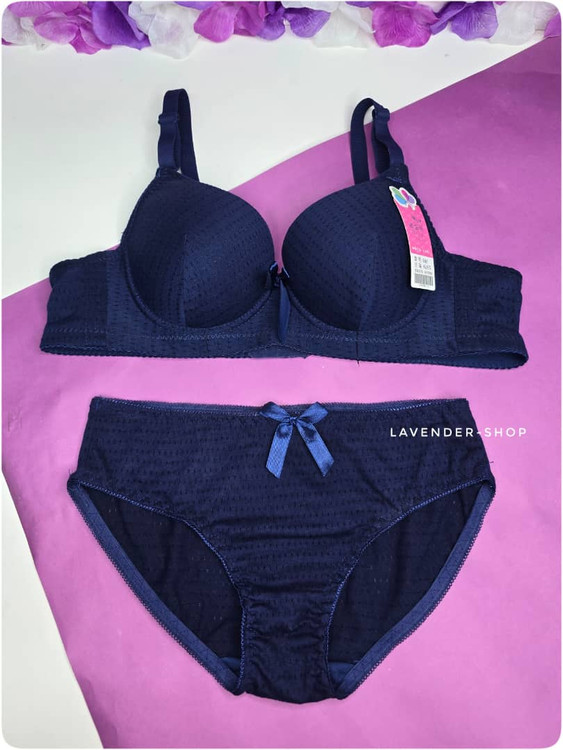 ست سوتین و شورت سرمهای اسفنجی فنردار با کیفیت بالا و بند قابل تنظیم