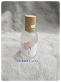عطر بیکینی زنانه رایحه نیلوفر از زاویه بالا با درب چوبی فانتزی
