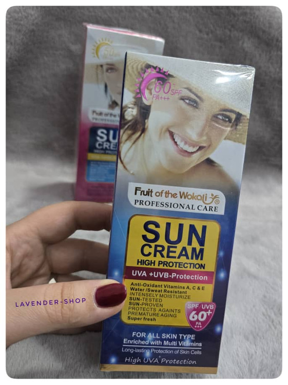 کرم ضد آفتاب وکالی SPF 60+ مدل Super Fresh برای محافظت از پوست در برابر آفتاب