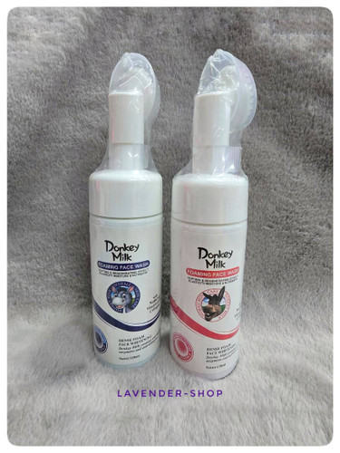 فوم شستشوی صورت شیر الاغ مدل قرمز مخصوص پوستهای حساس و کدر – Donkey Milk Red
