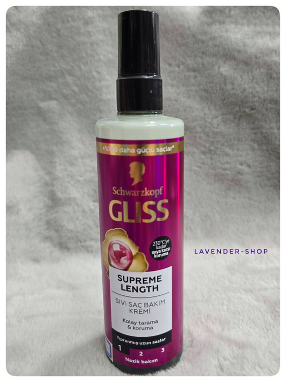 اسپری دو فاز گلیس مدل Supreme Length – تقویتکننده و محافظ موهای بلند