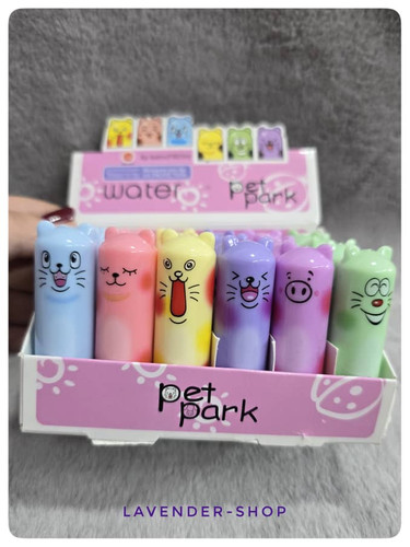 بالم لب پت پارک با درپوش حیوانات بامزه و رنگهای پاستلی