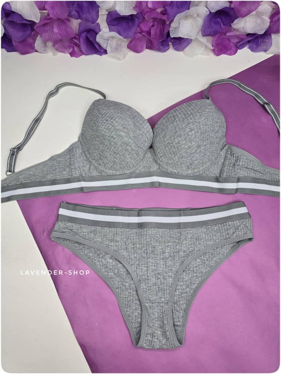 ست سوتین اسفنجی فنردار اسپرت زنانه کاپ B