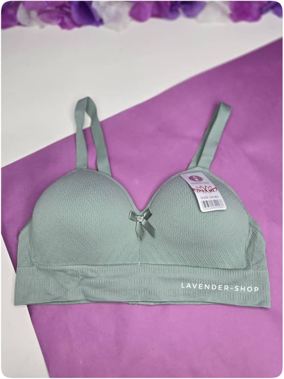 سوتین سیملس زنانه رنگ سبز روشن با بند قابل تنظیم – فروشگاه لوندرشاپ