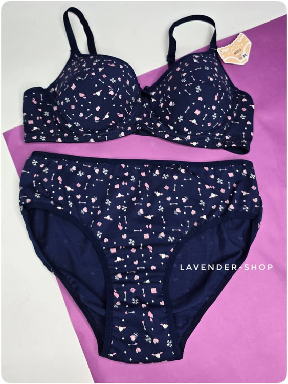 شورت سورمهای طرح تیر و قلب ست Miss با الیاف تمام نخ