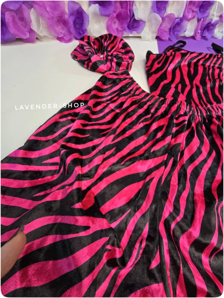 تاپ و شلوارک مخمل بهاره