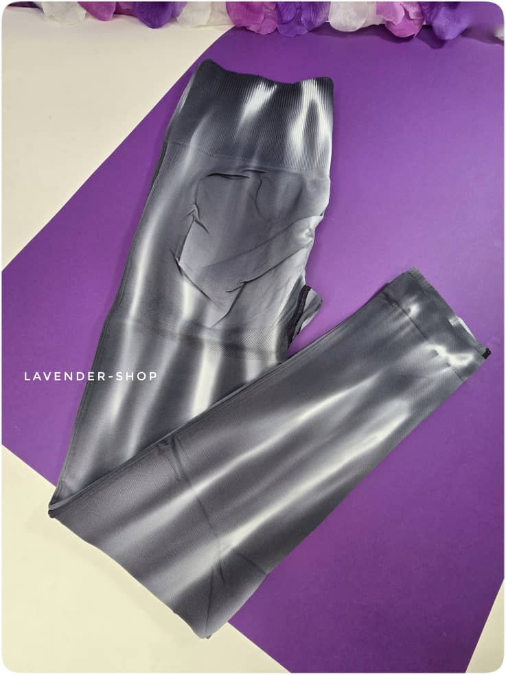 لگ سیملس ورزشی زنانه با امکان فروش اقساطی رنگ طوسی با طراحی بدون درز و پارچه گرم بالا، مناسب باشگاه