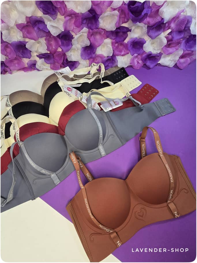 سوتین تک کامفورت تمام لیزری در رنگ‌های متنوع با کاپ پرسی و جکدار – فروشگاه لوندرشاپ