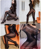 خرید 4 قسطه بادی شیشهای مشکی زنانه با برش فاق باز و فرم کشی