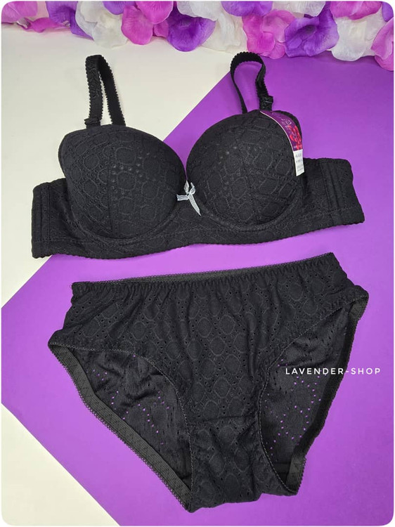 شورت ست سوزنی با فاق نخی – رنگ مشکی