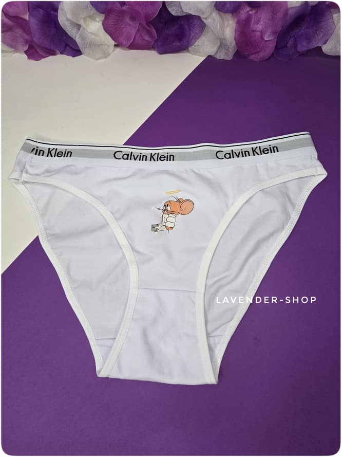 ست شورت کاپلی زوجی سفید با طرح کارتونی تام و جری – لوندرشاپ