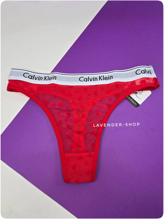 شورت بکلس کلوین زنانه رنگ قرمز، توری طرحدار برجسته با طراحی جذاب و استایل سکسی