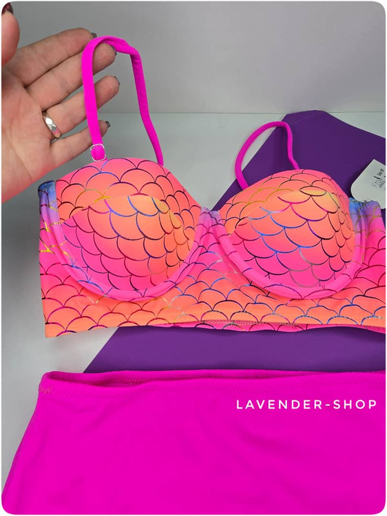 مایو زنانه شیک دو تکه فیتن