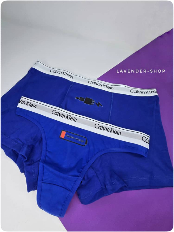 شورت ست زن و شوهری نخ پنبهای طرح شارژ