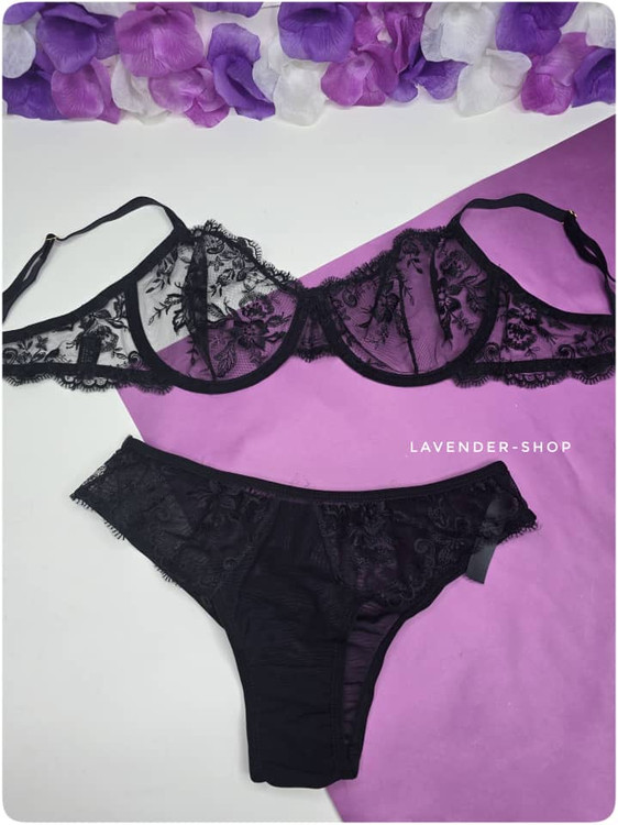 ست لباس زیر توری زنانه برند انوشه