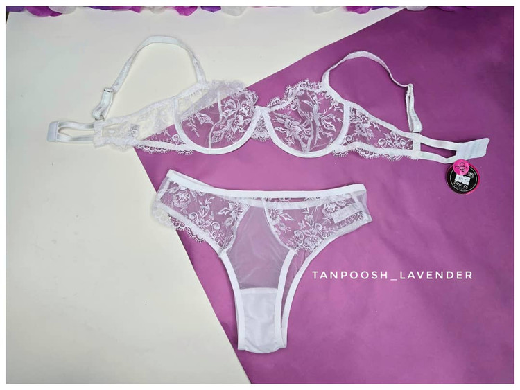 طراحی فنردار سوتین توری انوشه