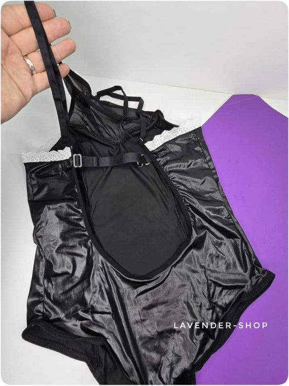 نمای پشت کاستوم خدمتکاری زنانه فانتزی