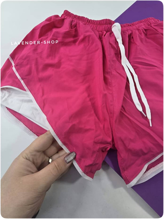 شورتک ورزشی زنانه فریسایز رنگ صورتی مناسب استایل خانگی