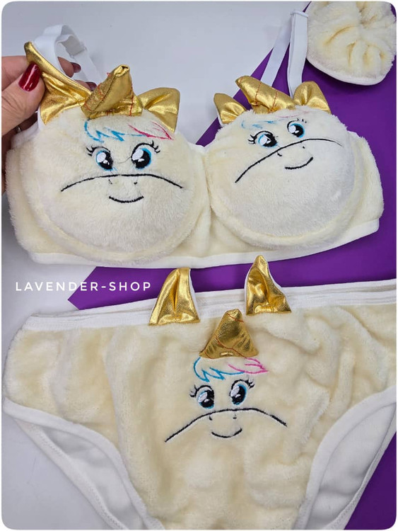 ست شورت و سوتین عروسکی پولیشی نرم و گرم