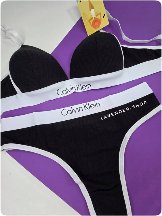 ست شورت و سوتین اسفنجی مشکی با کیفیت از برند فیتن