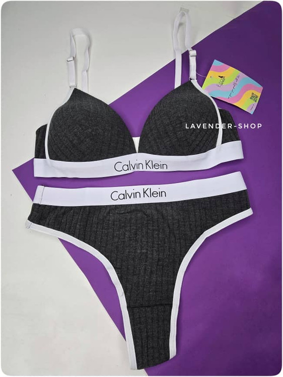 سوتین و شورت ست کمر کش پهن نوشته دار شیک و تنخور جذاب