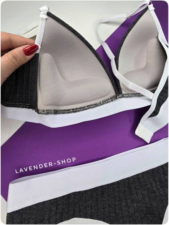 نمای داخل کاپ سوتین اسفنجی نیم جک اسپرت با تن خور بینظیر