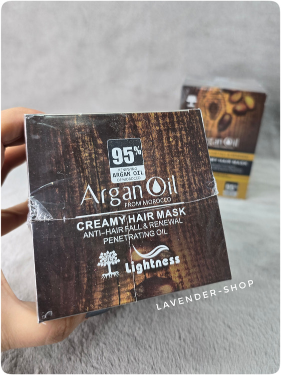 ماسک مو لایتنس روی موهای بلند و حجیم خانم