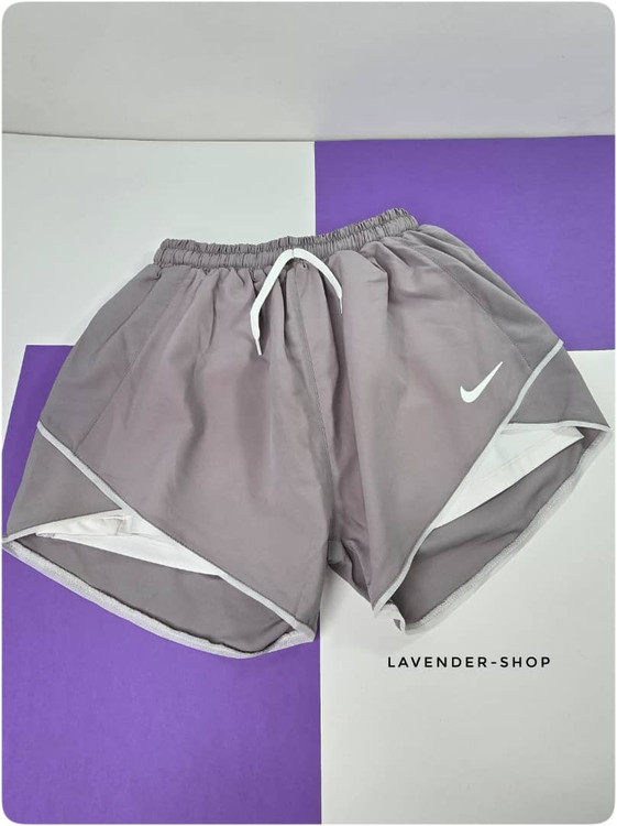 شورتک ورزشی طوسی روشن حرفه ای قابل ست کردن