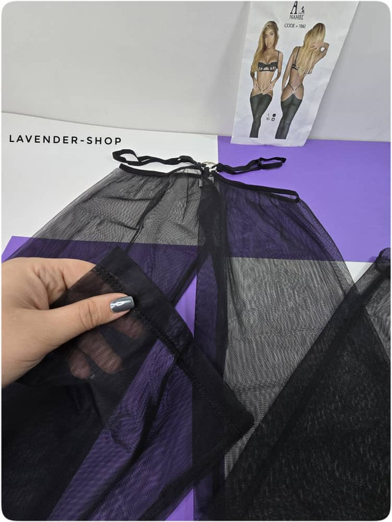 نمای پشت شلوار تور زنانه فریسایز