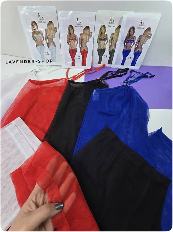 جزئیات بافت تور شلوار زنانه